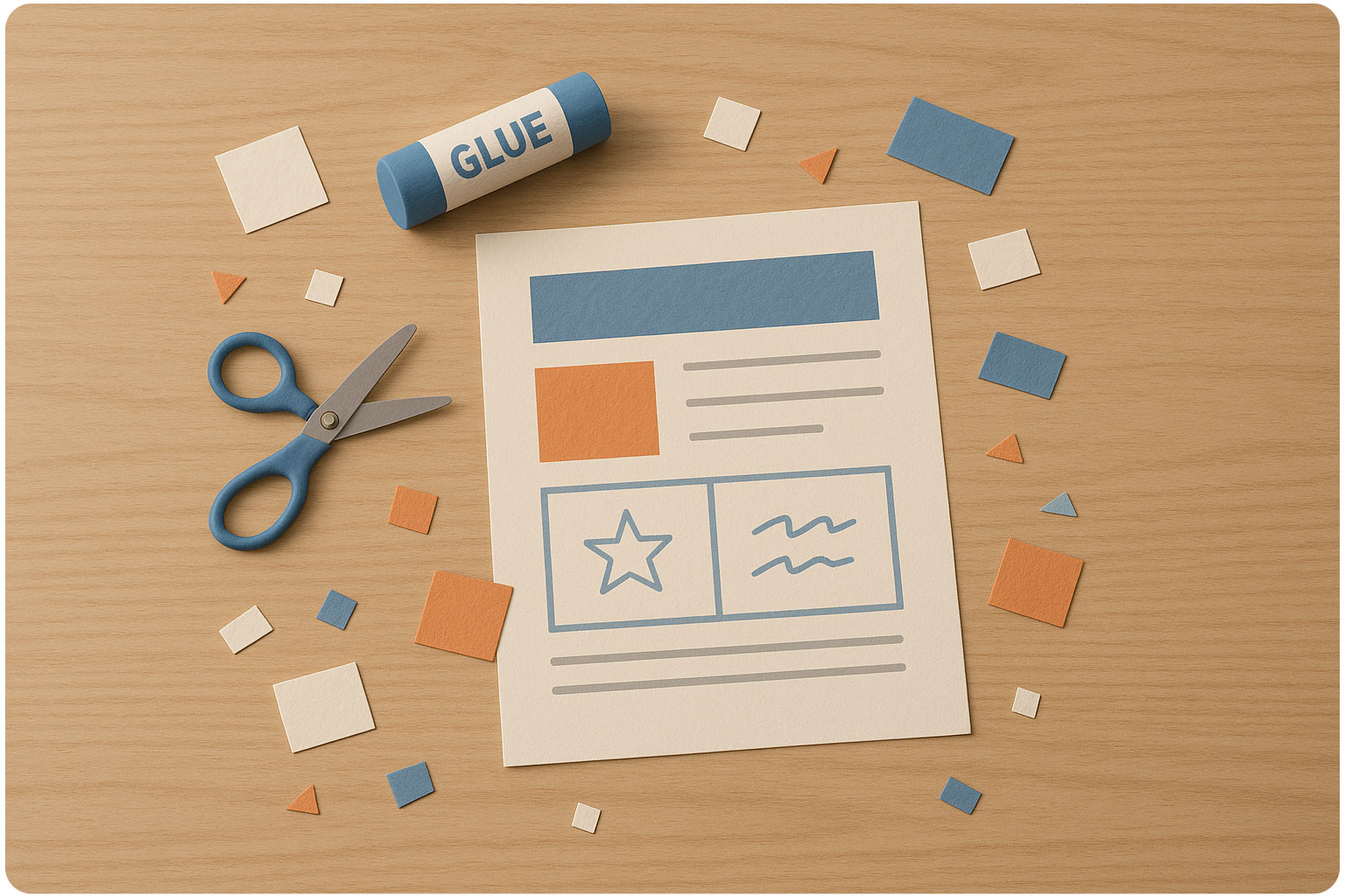 Newsletter Assembly in Progress